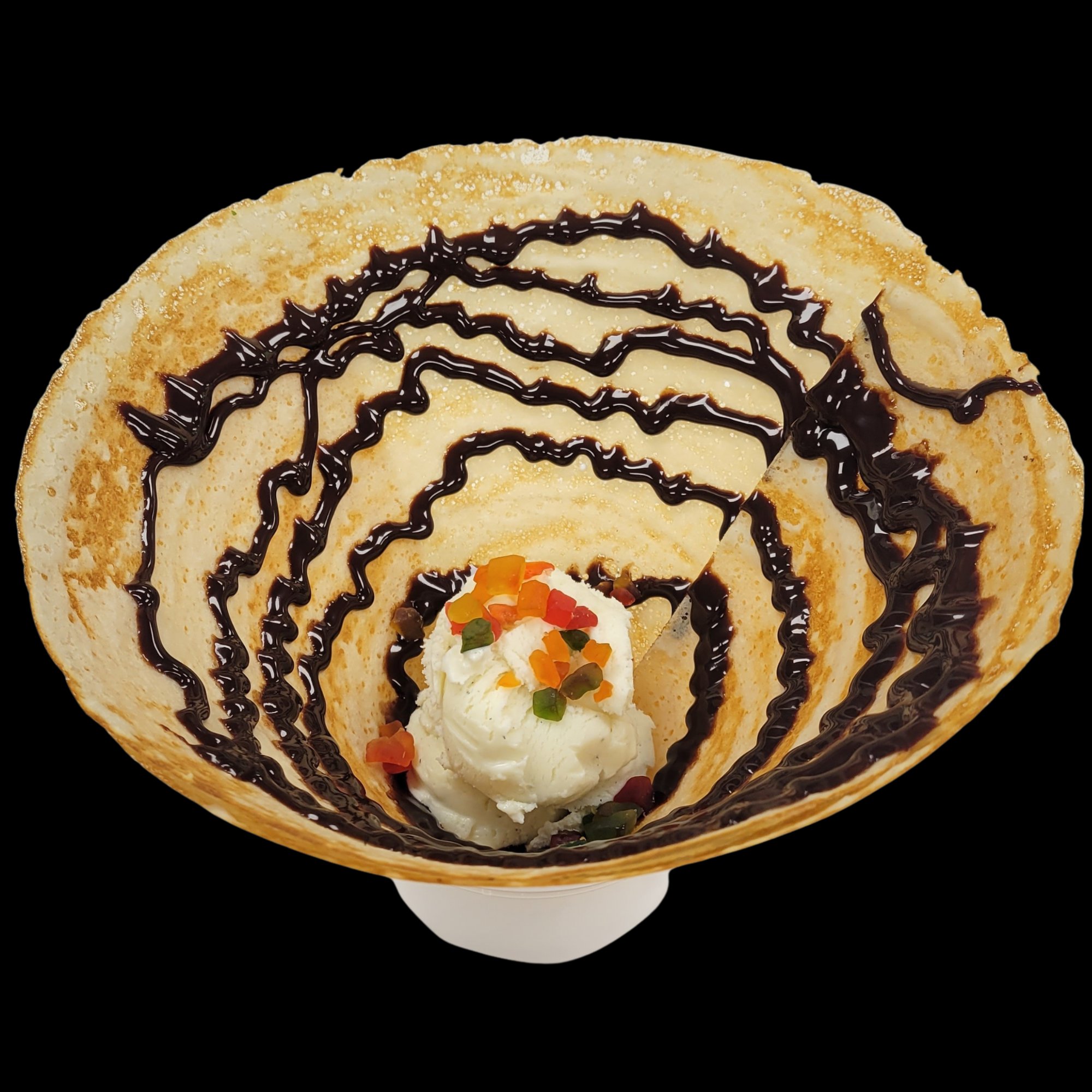 Chocolate Dosa Sundae